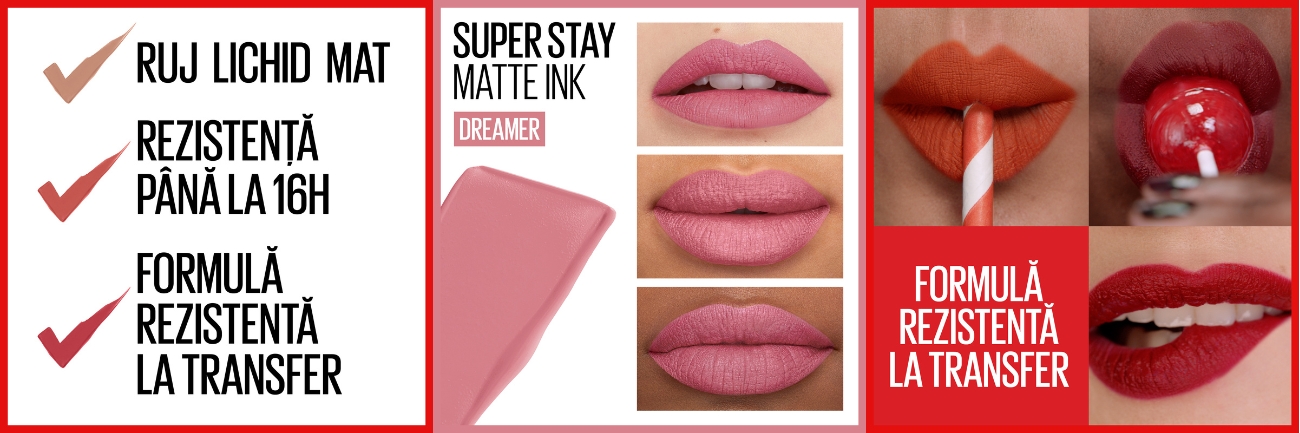 Ruj lichid Mat SuperStay Matte Ink, 10 Dreamer